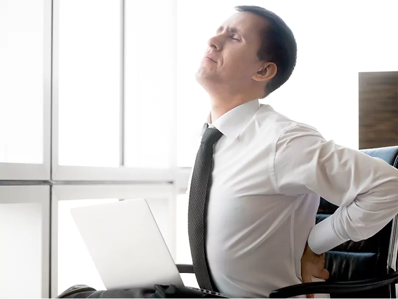 businessman having back pain